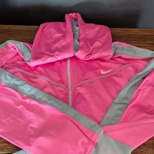 Nike Vibrant Pink and Gray Jacket